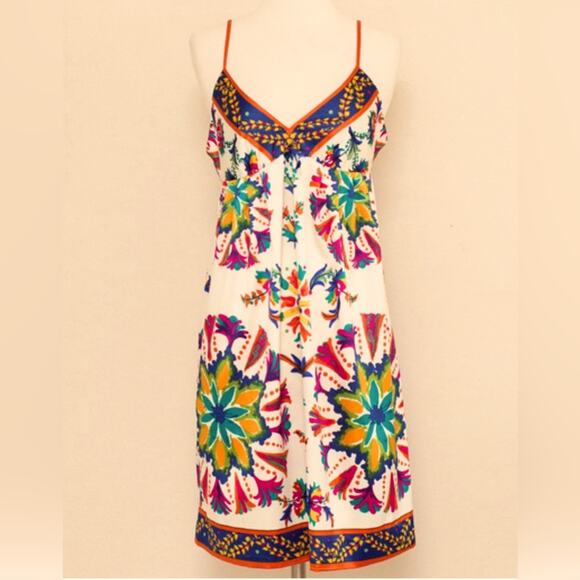 Anthropologie Eci Folkloric Folk Dress Floral size 2 - Picture 1 of 6